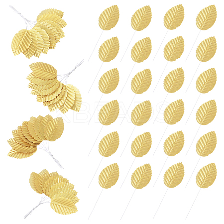 Handmade Silk Cloth Artificial Leaf AJEW-WH20070-073A-1
