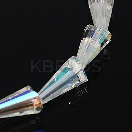 Electorplated Glass Beads EGLA-E001-15-1