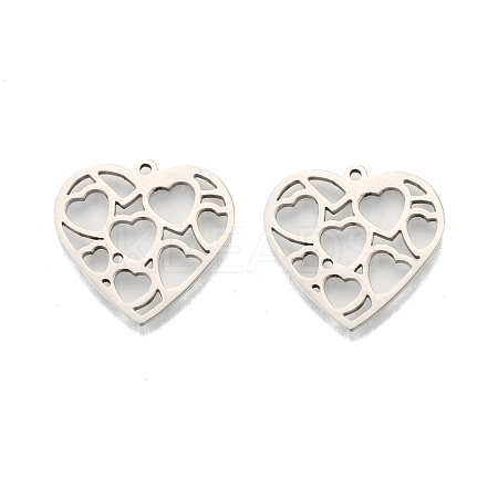Non-Tarnish 201 Stainless Steel Pendants STAS-N098-100P-1