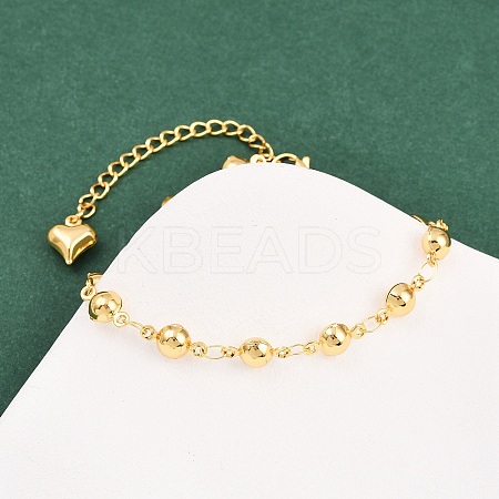 304 Stainless Steel Link Bracelets for Women BJEW-D359-03G-1