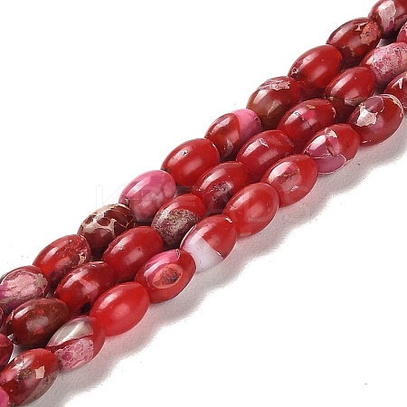 Synthetic Regalite/Imperial Jasper/Sea Sediment Jasper Beads Strands G-F765-J01-01-1