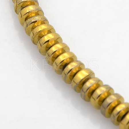 Electroplate Non-magnetic Synthetic Hematite Beads Strands G-J216C-06-1