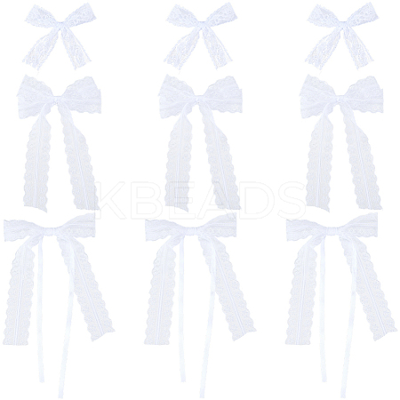 30Pcs 3 Styles Bowknot Polyester Ornament Accessories DIY-SP0004-78-1