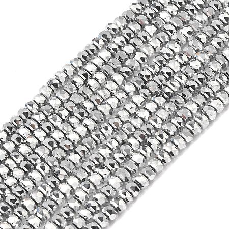 Electroplate Glass Beads Strands GLAA-Q105-03U-1