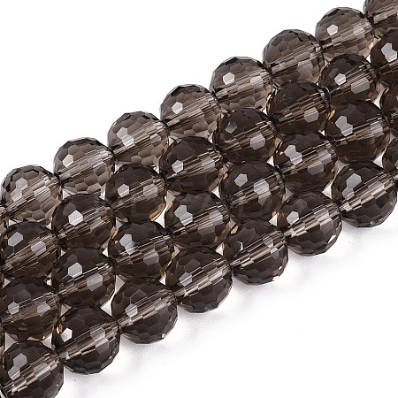Transparent Glass Bead Strands GLAA-R095-10mm-36-1