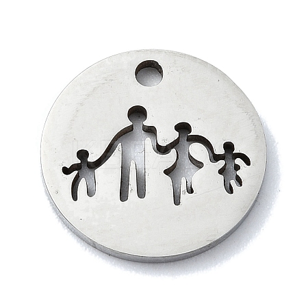 Non-Tarnish 304 Stainless Steel Charms STAS-C097-35P-1