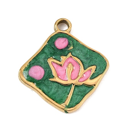 303 Stainless Steel Enamel Pendants SA-CBA9D90-03G-03-1