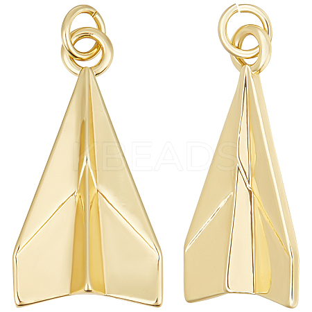6Pcs Rack Plating Brass Pendants KK-BBC0012-57-1