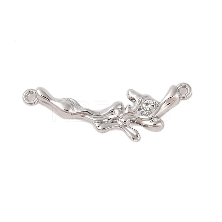 Alloy Crystal Rhinestone Branch Links Connector Charms LS-FIND-Z053-06P-1