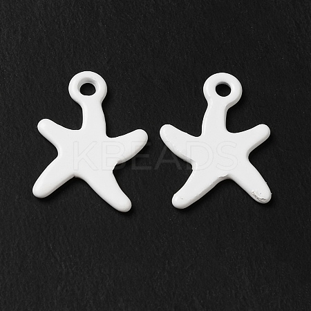 Spray Painted 201 Stainless Steel Charms STAS-I672-06B-1