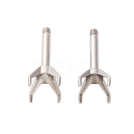 304 Stainless Steel Stud Earring Findings STAS-B091-02C-05P-1
