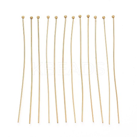 304 Stainless Steel Head Pins STAS-T065-70mm-20G-1