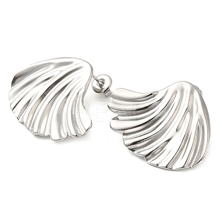 Non-Tarnish 304 Stainless Steel Stud Earrings EJEW-Z022-09P-1