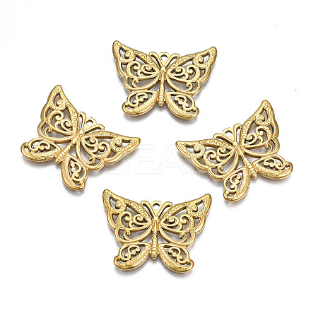 Ion Plating(IP) 201 Stainless Steel Pendants LS-STAS-S119-163G-1