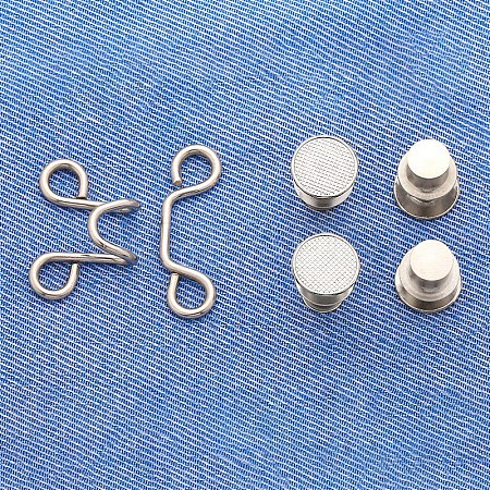 Alloy Adjustable Jean Button Pins BUTT-PW0001-04B-P-1