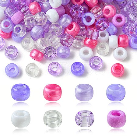 8 Styles Plastic Pearlized Beads KY-FS0001-21A-1