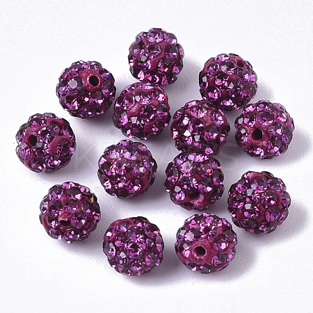 Pave Disco Ball Beads RB-T017-02-04-1