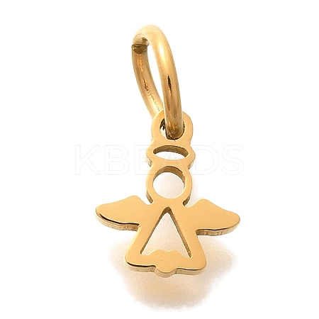 PVD Vacuum Plating 304 Stainless Steel Charms STAS-U035-17G-1