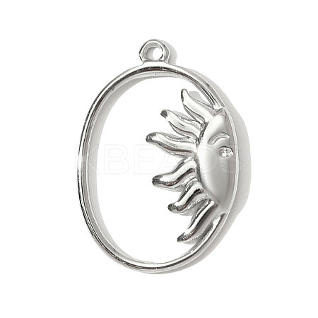 304 Stainless Steel Pendants STAS-OY001-27P-1