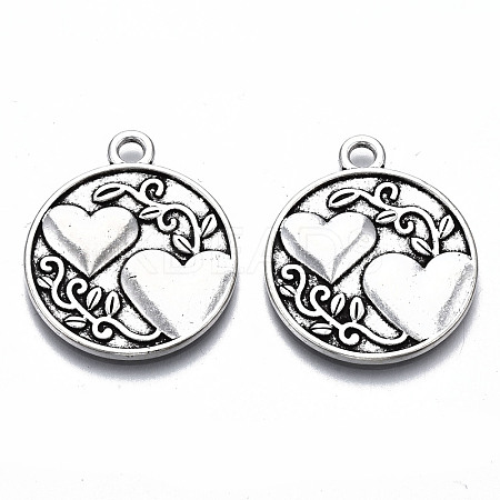 Tibetan Style Alloy Pendants X-TIBE-S314-127AS-RS-1