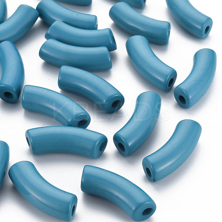 Opaque Acrylic Beads MACR-S372-001B-18-4530-1