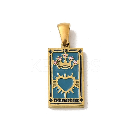 304 Stainless Steel Pendants STAS-C100-02C-G-1