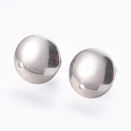 Tarnish Resistant 304 Stainless Steel Stud Earring Findings LS-STAS-G178-03P-13mm-1