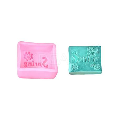 Word Spring Silicone Molds X-DIY-R078-21-1