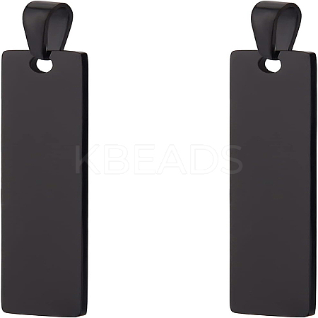 10Pcs 304 Stainless Steel Pendants STAS-BC0003-27B-1