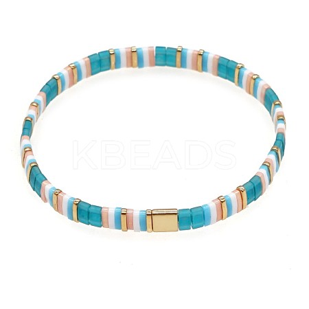 Bohemian Glass Seed Beaded Stretch Bracelets LS-JM4508-3-1