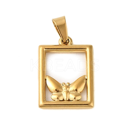 Ion Plating(IP) 304 Stainless Steel Pendants STAS-C103-17B-G-1