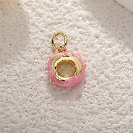 Brass Enamel Pendants PW-WGF904E-01-1