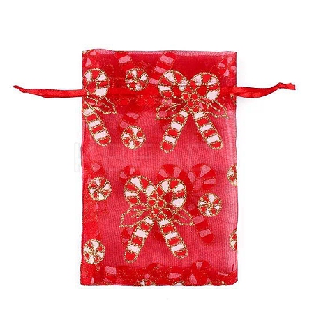 Organza Printed Gift Bags with Drawstring PW-WG00D7C-12-1