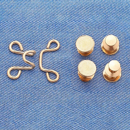 Alloy Adjustable Jean Button Pins BUTT-PW0001-04A-KCG-1