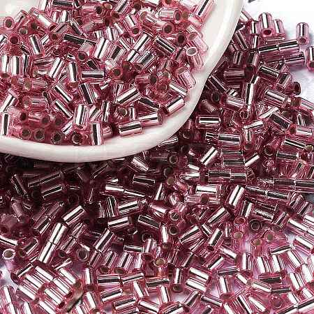 Baking Paint Glass Round Bugle Beads SEED-Z002-A-E07-1