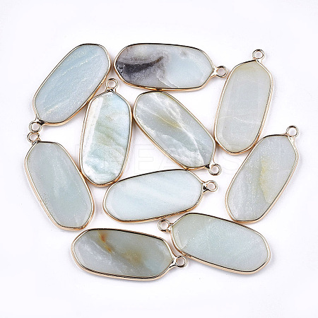 Natural Amazonite Pendants G-T112-23F-1