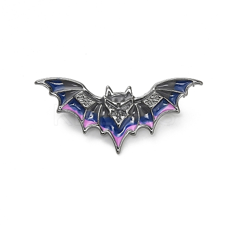 Halloween Theme Bat Enamel Pins JEWB-H033-04A-B-1