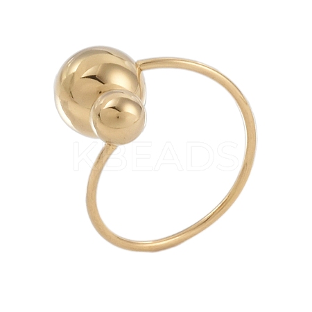 Stainless Steel Round Cuff Rings LS-RJEW-L116-01G-1