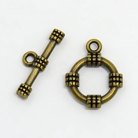 Tibetan Style Alloy Toggle Clasps LS-K08VD071-1