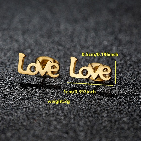 201 Stainless Steel Stud Earrings FS-WGB18B1-05-1