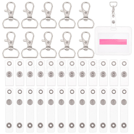 50Pcs Iron D Rings Swivel Clasps DIY-OC0011-38-1