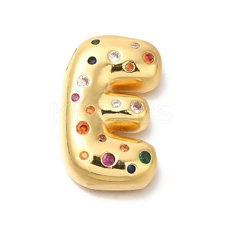Brass Cubic Zirconia Pendants KK-M295-13G-E-1