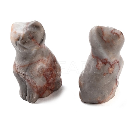 Natural Netstone Carved Figurines DJEW-L023-B08-1