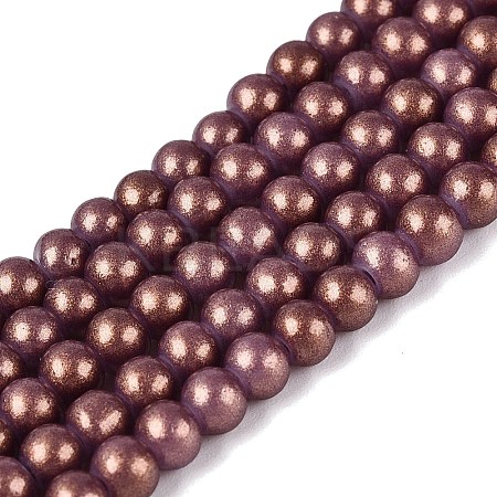 Baking Paint Glass Pearl Beads Strands LS-DGLA-ZX001-05B-18-1