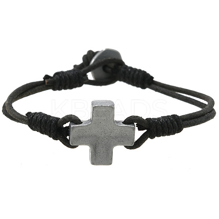 Minimalist Alloy Cross Link Bracelets FS-WG2B765-02-1