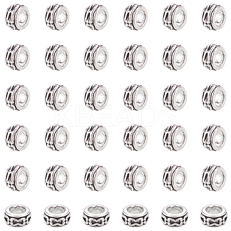 120Pcs Tibetan Style Alloy Beads FIND-LP0001-15-1