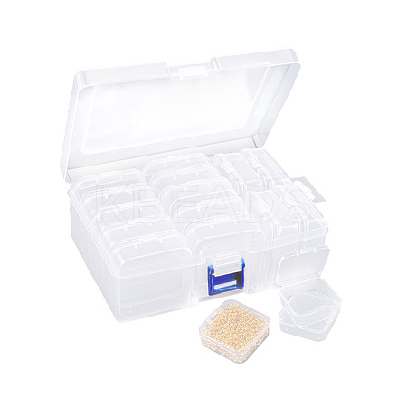 1Pc Rectangle Plastic Craft Organizer Case Sets CON-DJ0001-47A-1