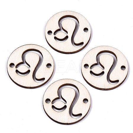 Unfinished Natural Poplar Wood Links Connectors WOOD-S045-139B-04-1