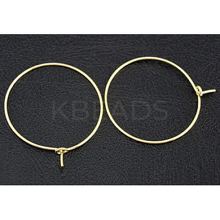 Brass Wine Glass Charm Rings Hoop Earrings X-EC067-1G-1