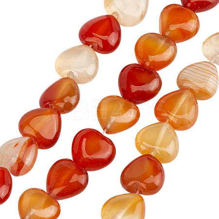 1 Strand Natural Red Agate Beads Strands G-OC0005-77-1